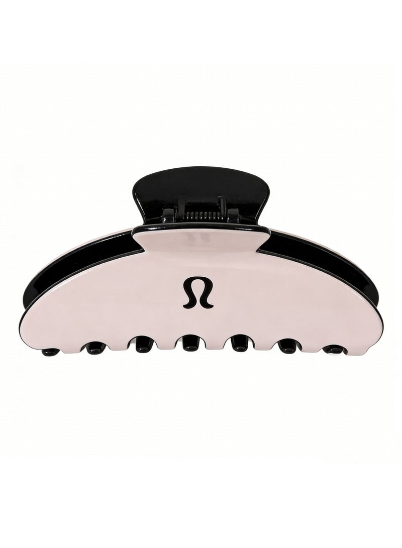 Lululemon Criss-Cross Claw Clip - Blush Pink Hair Accessory with Brand Logo for Daily Styling & Athleisure Looks - Image 1