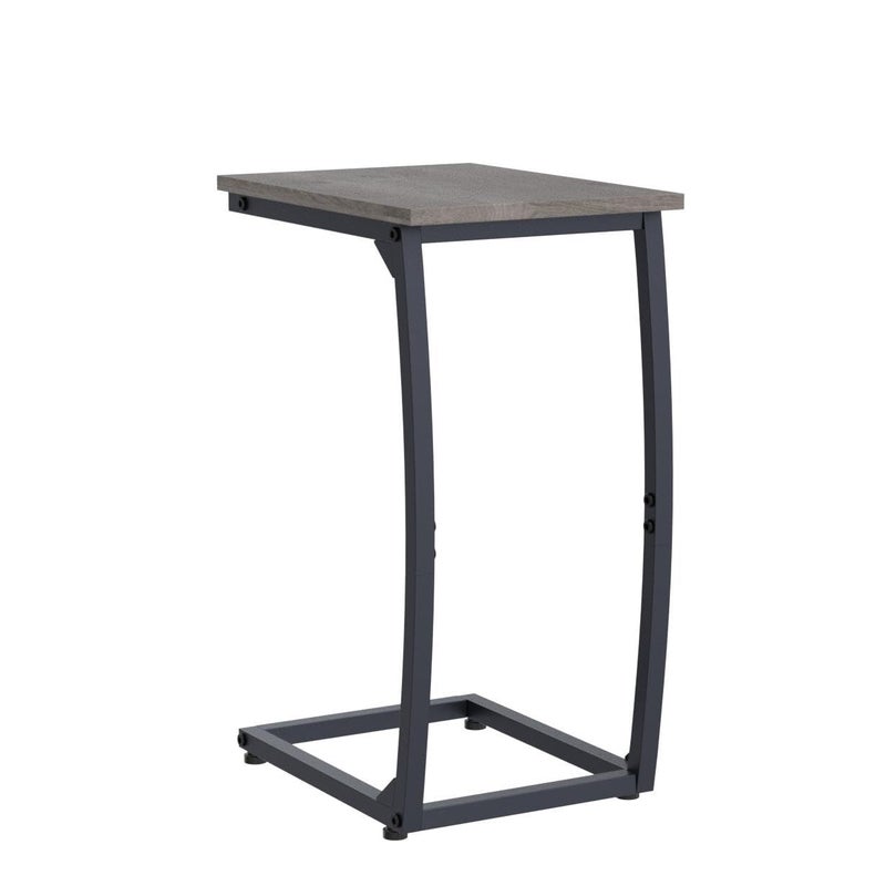 LAKEMID C Shaped End Table Set of 2, Side Table for Couch,Curved Support Legs, Slide Under Couch Table for Sofa, TV Tray Table for Living Room Bedroomï¼ˆLvoryï¼‰ - Image 4