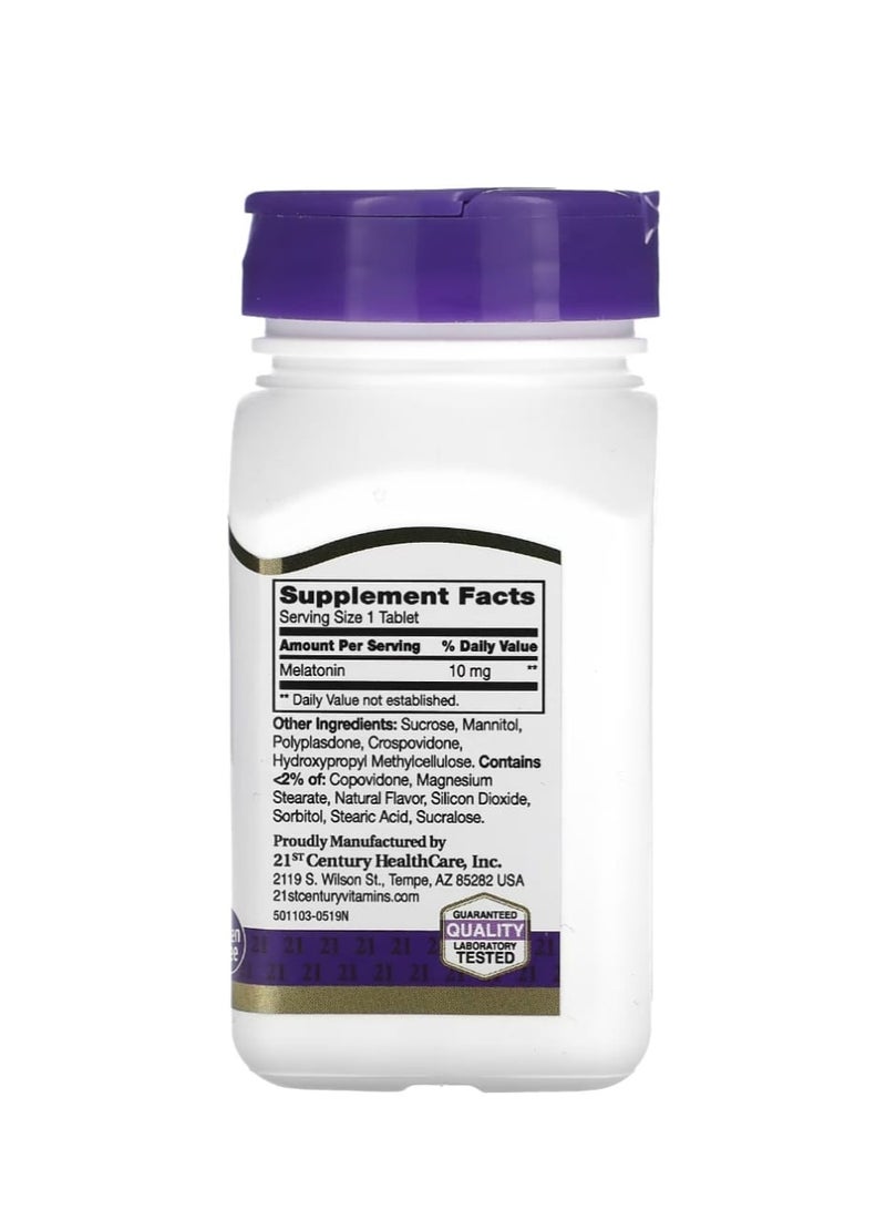 21st Century Quick Dissolve Melatonin Cherry 10 mg 120 Tablets - Image 2