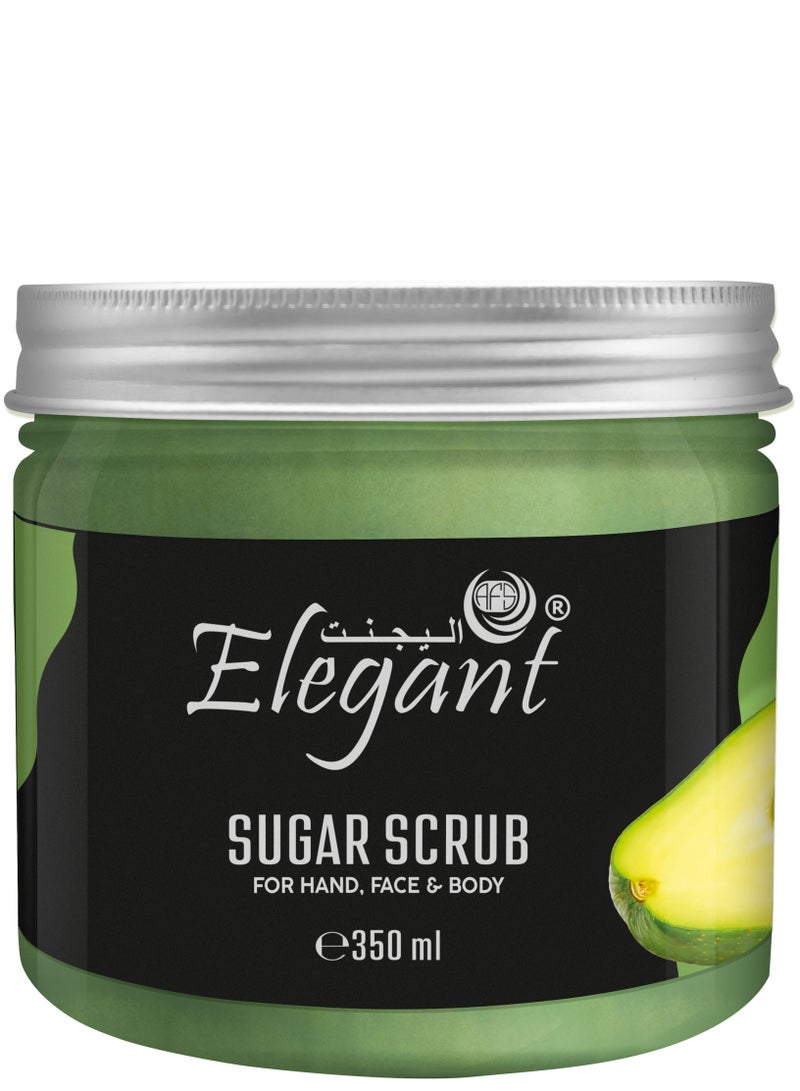 Elegant Elegant Nourishing Sugar Scrub – 350 gm – Sugar + Avocado - Image 1