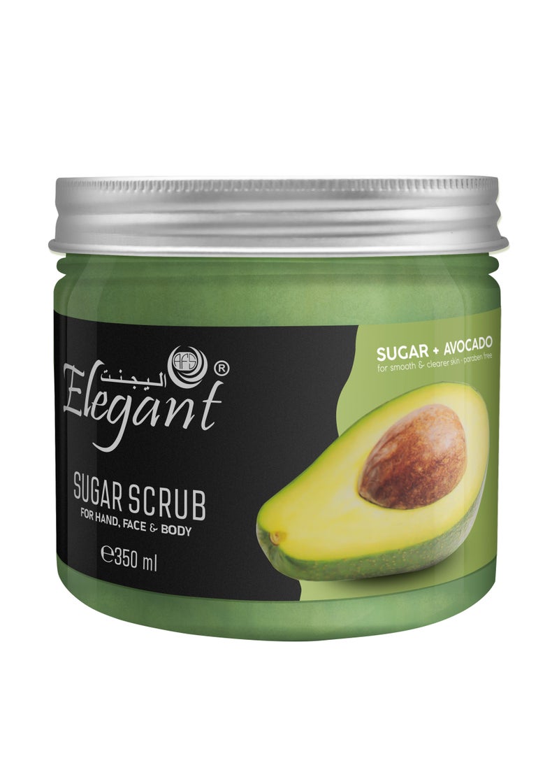 Elegant Elegant Nourishing Sugar Scrub – 350 gm – Sugar + Avocado - Image 2
