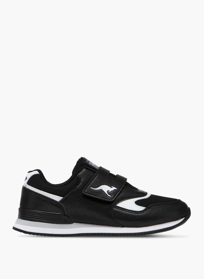 kangaROOS Girls' Panelled Sports Shoes with Hook and Loop Closure