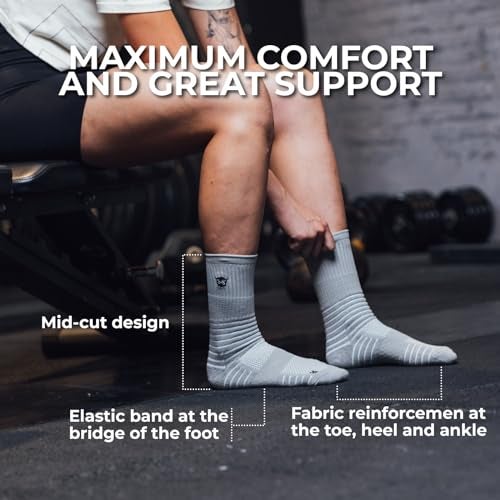 PICSIL Sport Socks, Ideal For Running, Gym, Paddle, Cycling, Basketball, Crosstraining, Men's and Women's Sport Socks (US, Numeric, 40, Regular, Tall, Blue) - Image 2