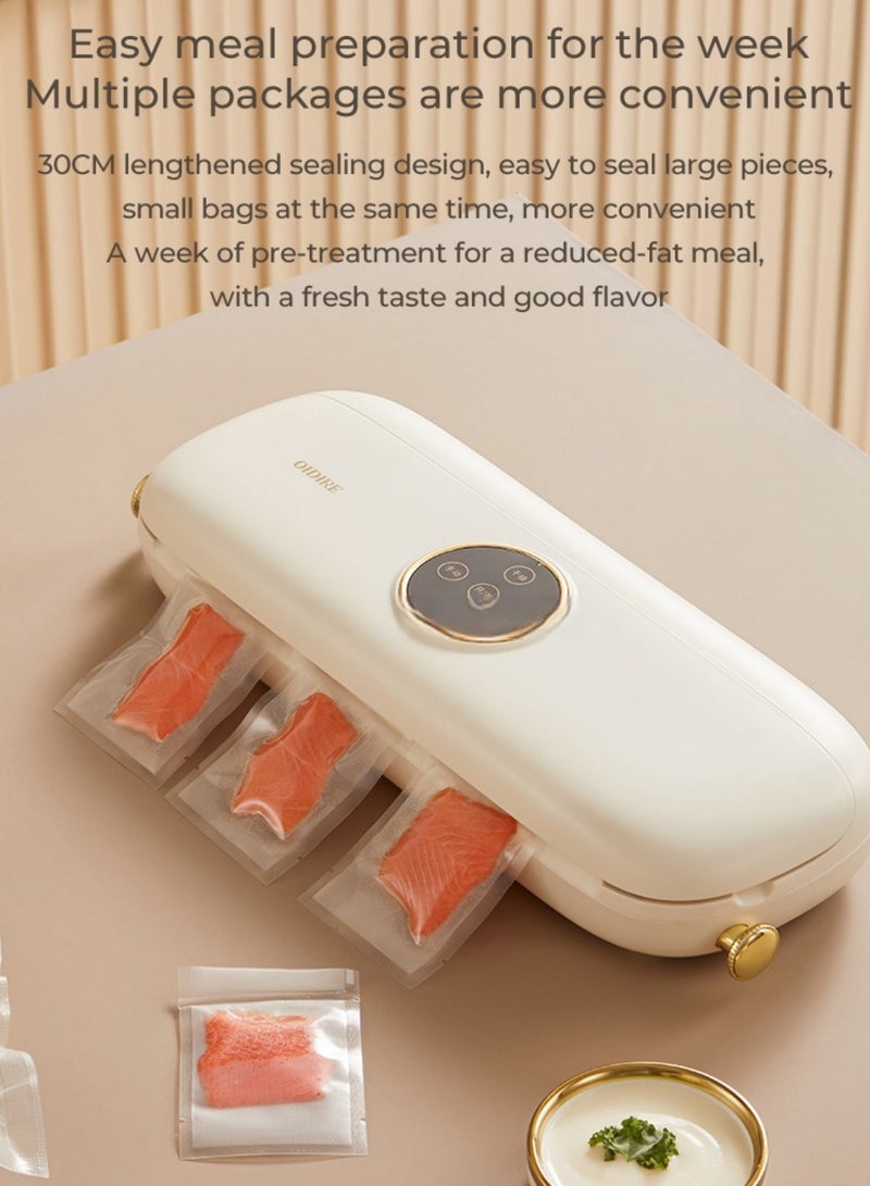 OIDIRE Vacuum Sealer Machine, Automatic Food Sealer, Led Indicator Lights, Dry & Moist Food Modes - Image 3