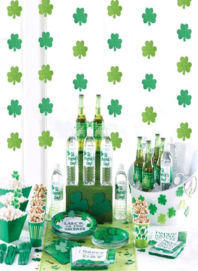 Burgleda St. Patrick's Day Decorations Paper Garland - 6pcs Green Shamrock Clover Streamers, Irish Party Decor - Image 4