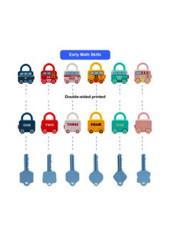 Y&D Montessori Educational Learning Games Toy, Mini Pairing Lock, Busy Boards Cars, Toy Cars for Baby 18 Months Age 1 2 3 One Year Old Kids Boys Girls Gifts Presents  - Image 2