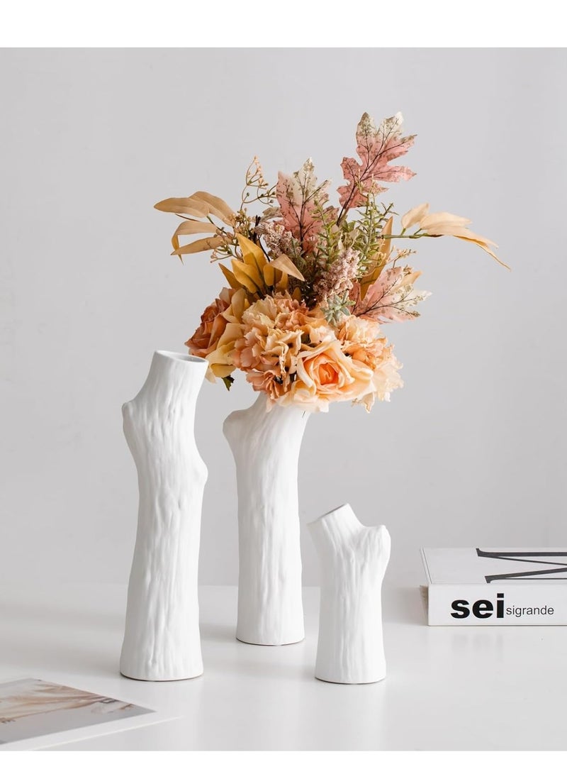 SYOSI Artificial Fake Flowers Plants Silk Flower Arrangements Wedding Bouquets Decorations Plastic Floral Table Centerpieces for Home Kitchen Garden Party Décor (Champagne) - Image 2