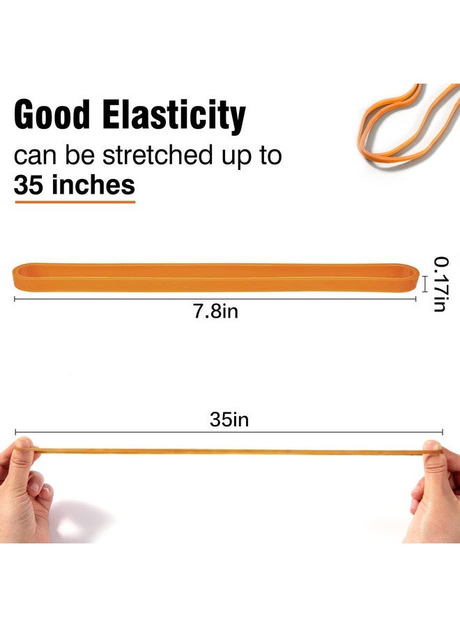 ANPHSIN Super Size Rubber Bands - 60 Pcs Large Heavy Duty Latex Rubber Bands, Thick Multi Function Elastic Wrapping Bands Long For Office Outdoor Tie Up Garbage Bag Notebook File Packing Moving - Image 3
