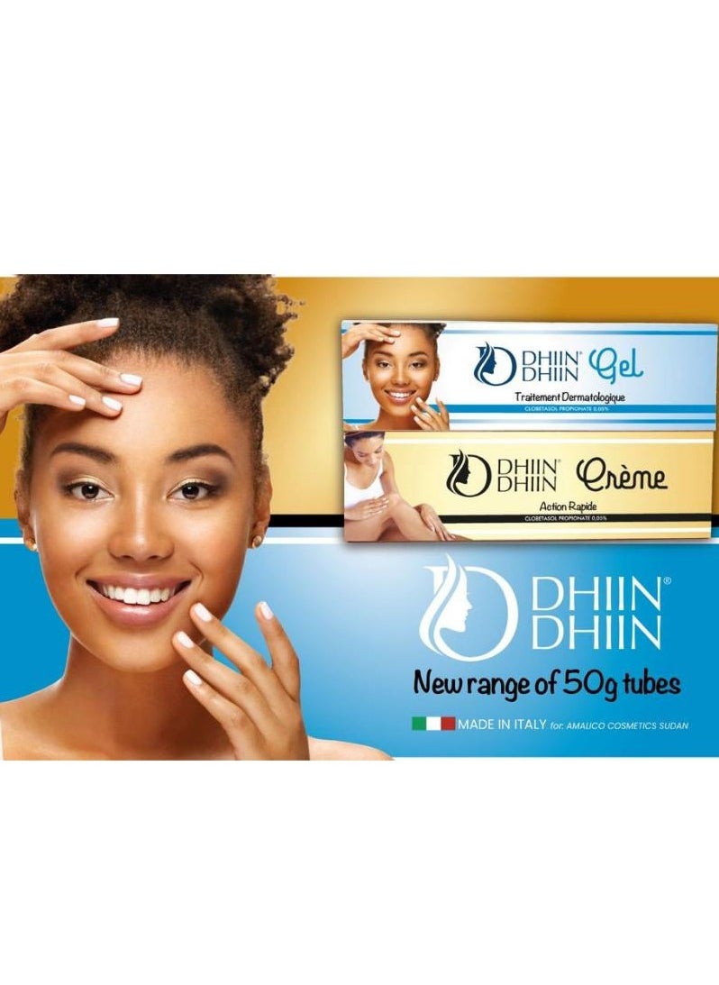 DHIIN DHIIN Gel Traitement Dermatologique And Cream Action Rapide 2 pcs 