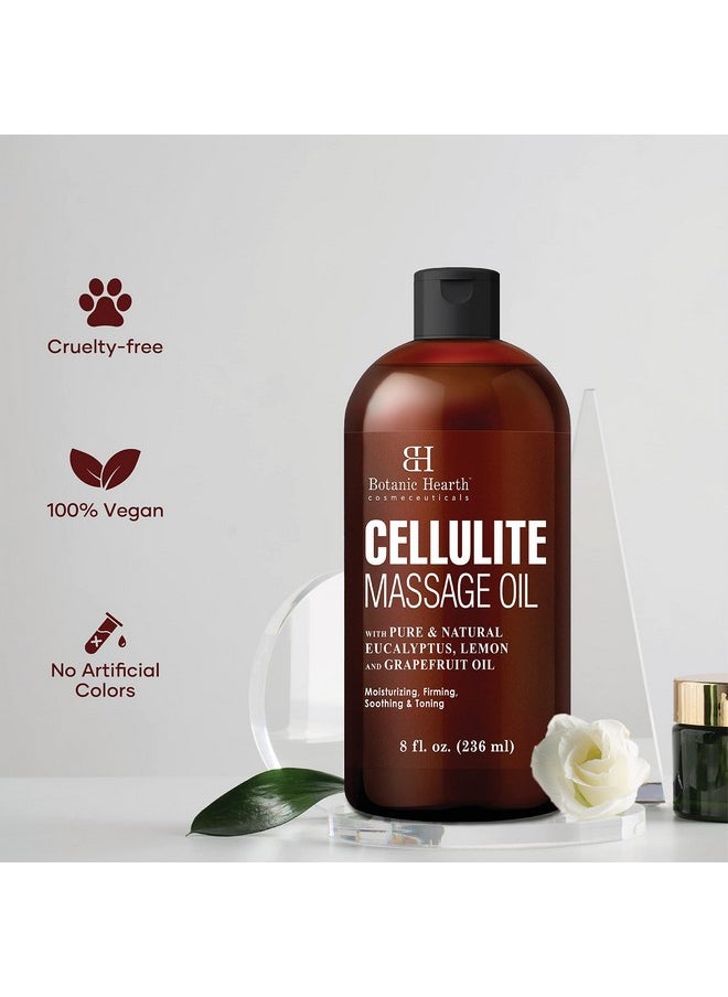 Botanic Hearth Cellulite Massage Oil Cellulite Oil For Thighs Unique Blend Of Massage Essential Oils Improves Skin Tone, Skin Firmness & Tightness 8 Fl Oz  - Image 5