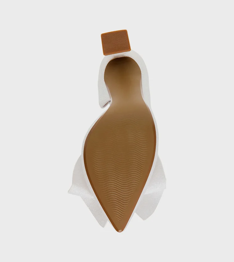 ستيف مادن NOBB01S5-104 Ivory Women's Heel Sandals