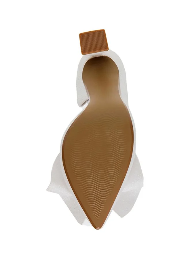ستيف مادن Nobble Women's Ivory Heels