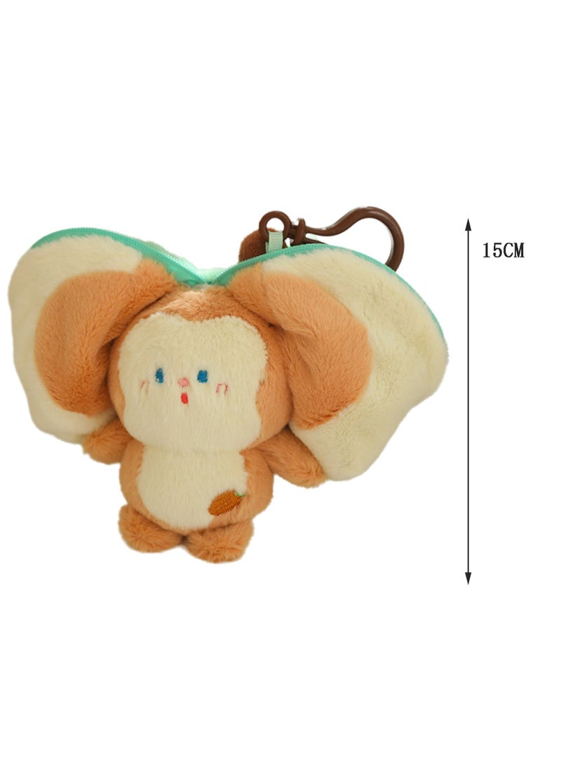 15 CM Cute Cartoon Animal Plush Toy Widgets Backpack Key Pendant For Girls And Boys All Ages Gift（Style 1） - Image 2