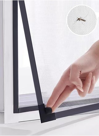 PP Nano Magnetic Window Screen 100cm×120cm DIY Magnetic Fly Screen for Windows Adjustable Mosquito Net Insect Mesh with Magnetic Strip (Grey Frame Grey Net) - pzsku/Z93405F47FF34C1AF251EZ/45/_/1709178705/6bc7fd4e-6a29-4e1f-b76f-0c7d7112e2ba