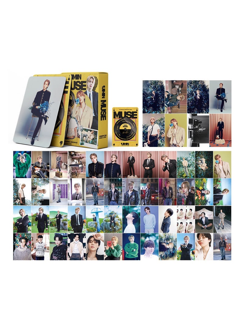 NIBEMINENT 55 Pcs Kpop JIMIN MUSE Lomo Cards Card For Fans Collection Gifts - Image 1