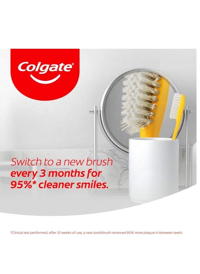 Colgate Pack Of 2 Colgate Classic Deep Clean Medium Toothbrush  - Image 5