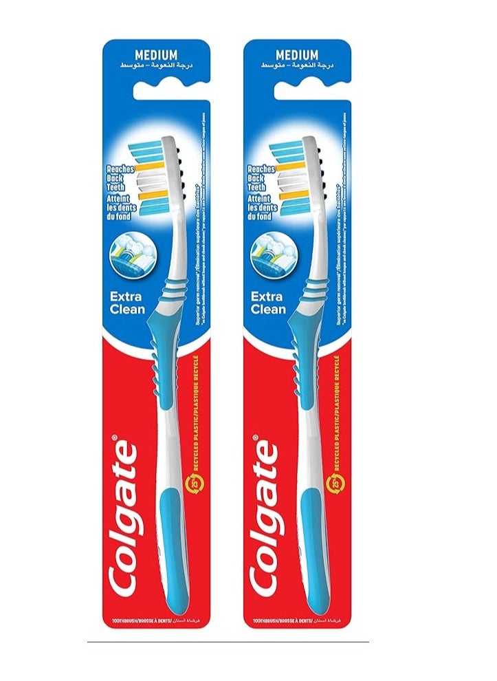 Colgate Pack Of 2 Colgate Classic Deep Clean Medium Toothbrush  - Image 1