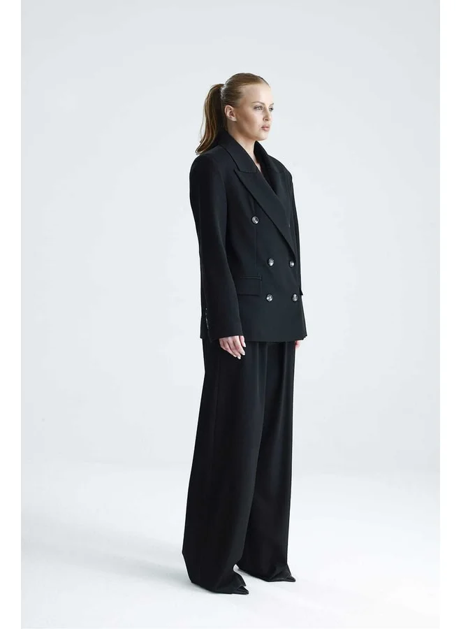 GACACOLLECTION ALOHA Black Blazer Jacket