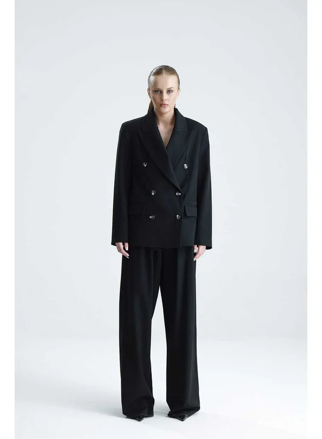 GACACOLLECTION ALOHA Black Blazer Jacket