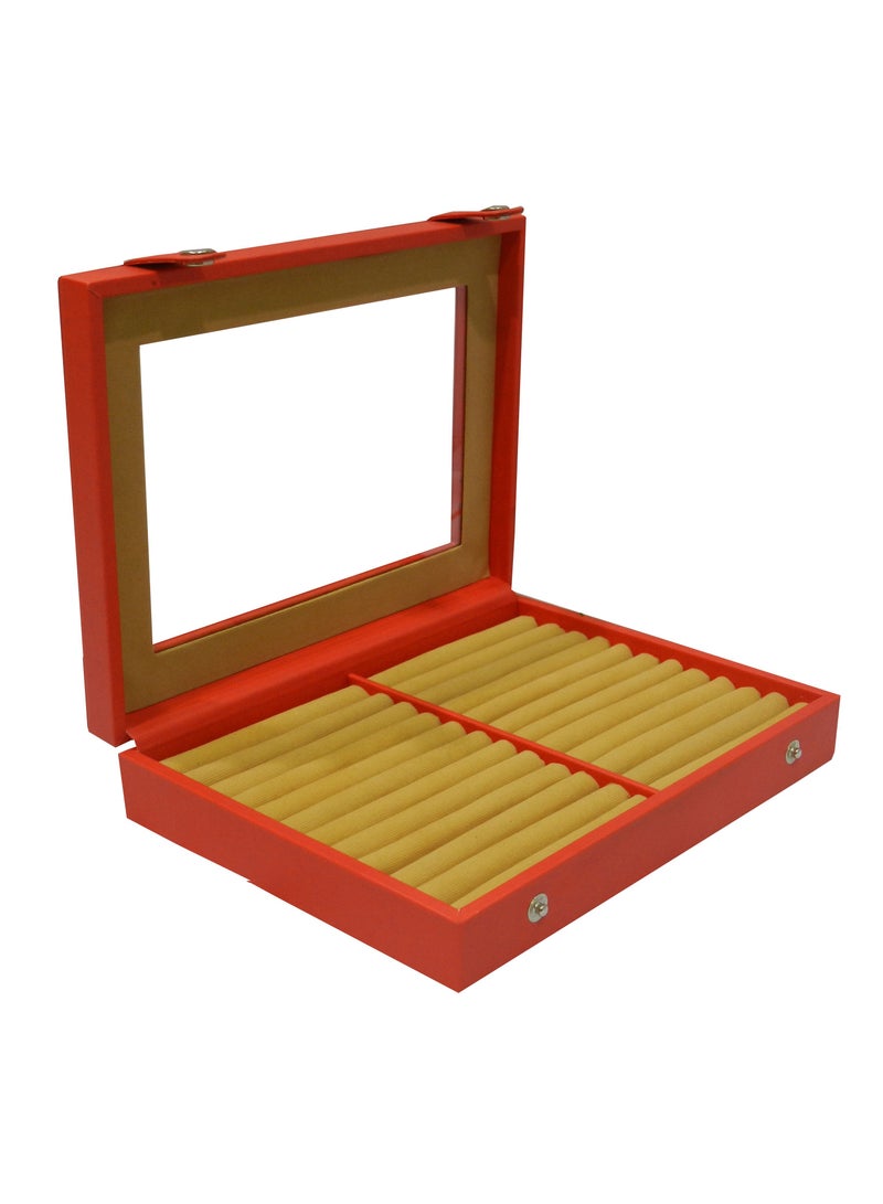 LAVERI LEATHER Laveri Faux Leather Designer New Collection Ring And Cufflink Box  - Image 4
