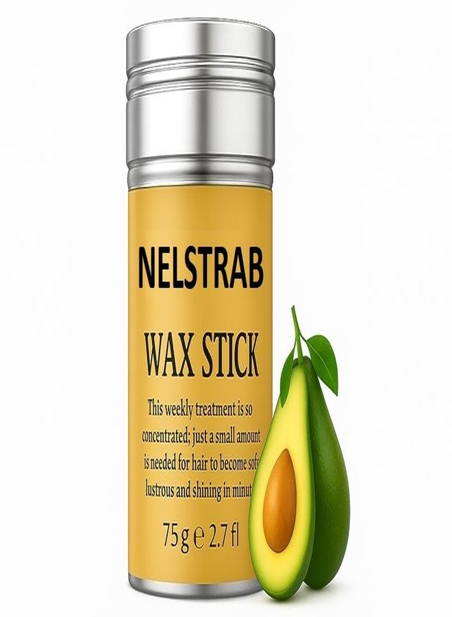NELSTRAB:- Hair Wax Stick for Women Styling, Wigs and Broken Hair Finishing - Hair Tamer for Smoothing Flyaways & Taming Edge Frizz Wax Stick 75g - Image 1