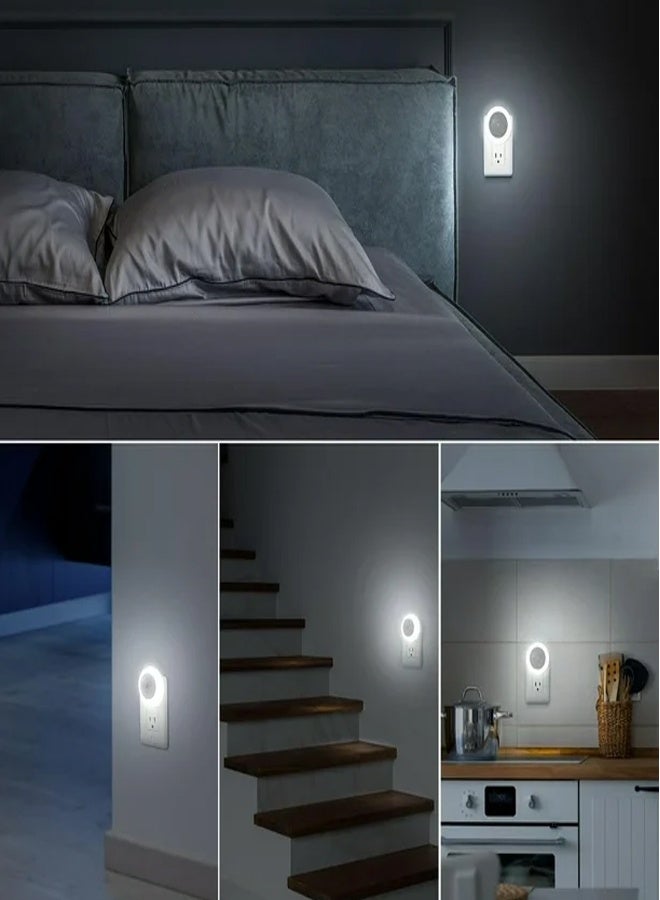 Taimi Night Light Plug in LED with Dusk to Dawn Sensor for Kids Room Baby Bathroom Staircase Hallway,White - Image 4