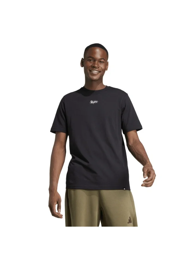 اديداس adidas M L B LEMON T Black Training T-SHIRTS for Men - XS