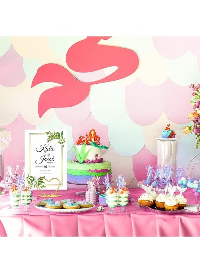 حامل أرقام الطاولة على شكل قلب، حامل بطاقات مكان، ملصقات جلوس الزفاف، مشابك، حاملات طاولات فولاذية لحفلات الزفاف، صور، ملاحظات، أعياد الميلاد، حفلات الزفاف (ذهبي) - Image 5