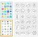 CHGCRAFT Weather Clear Stamps Transparent Silicone Stamp Mini Weather Silicone Seals Stamp for Calendar Planner Decoration and DIY Scrapbooking 63 x 43inch - Image 2
