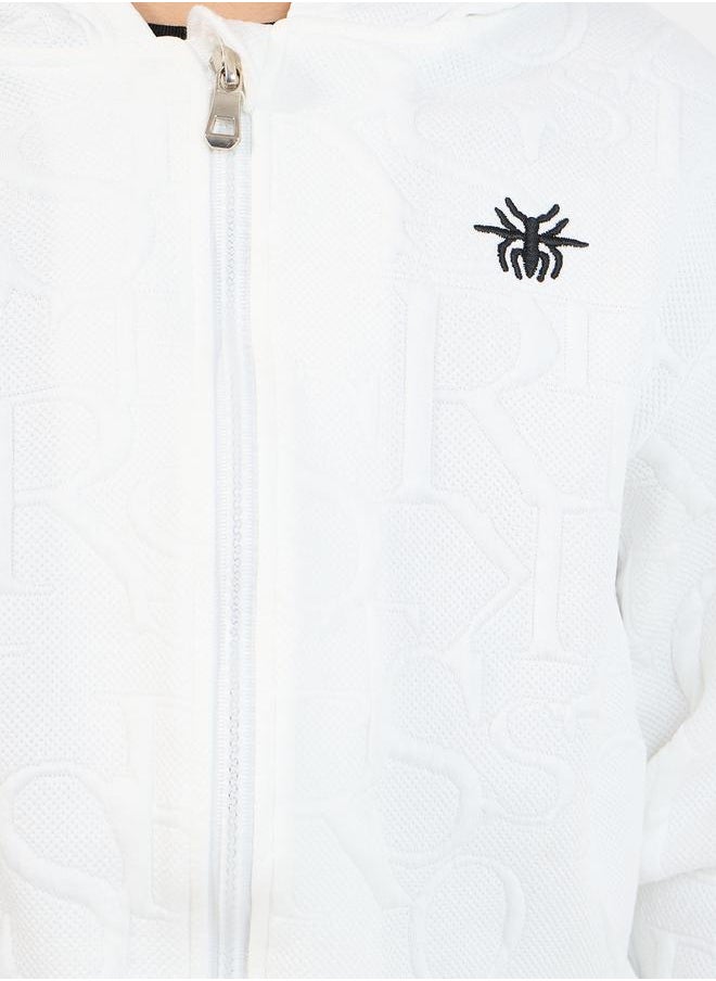Styli - Embossed Zip-Up Hoodie & Joggers Set - Image 1