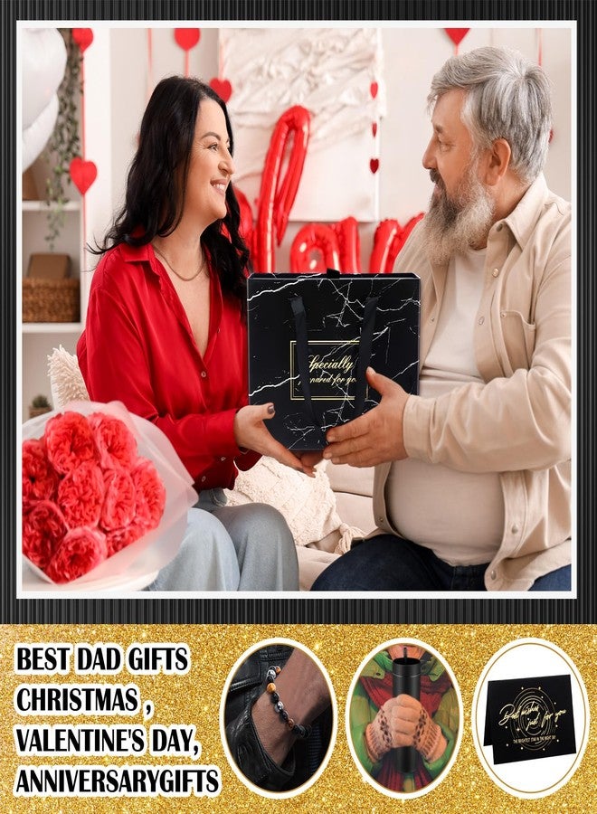 Tioncy 10 Pcs Birthday Gifts for Men Christmas Gifts Box Baskets Set, 16 oz Tumblers Wallet Tie Belt Keychain for Dad Husband Boyfriend Men Employee Retirement Anniversary Thank You(General) - Image 4