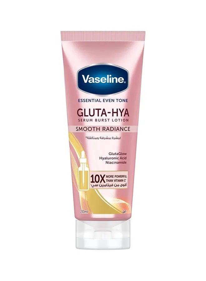 Vaseline Gluta-Hya Smooth Radiance Serum Burst body Lotion, 200ml