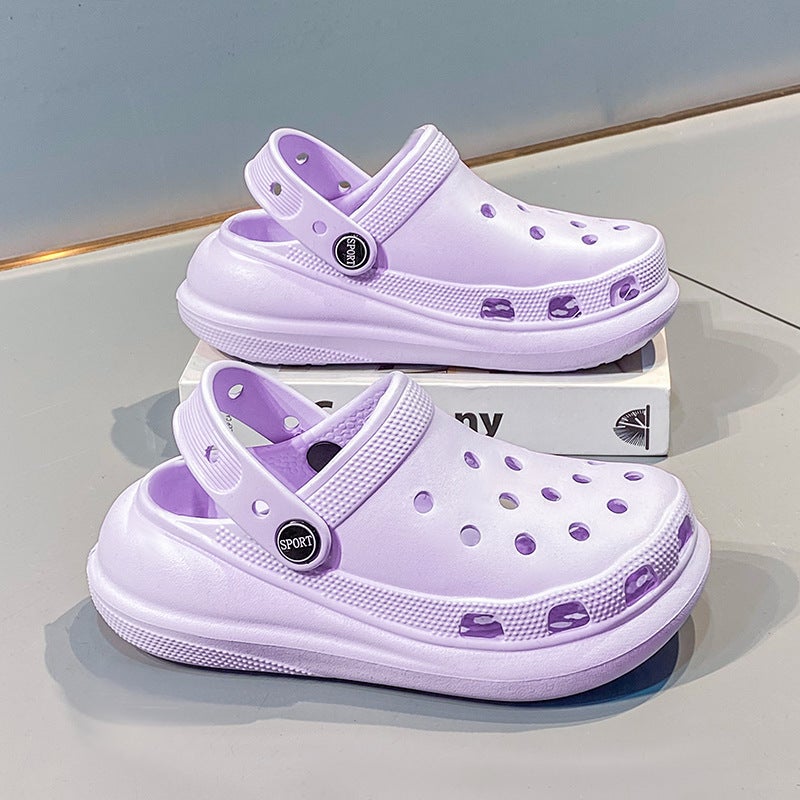 Summer Children'S Clogs For Boys And Girls, Non-Slip Thick-Soled Sandals For Outdoor Wear, Closed-Toe Beach Slippers For Girls - Image 5