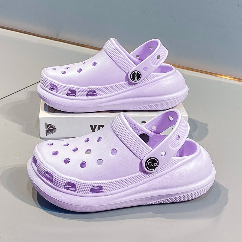 Summer Children'S Clogs For Boys And Girls, Non-Slip Thick-Soled Sandals For Outdoor Wear, Closed-Toe Beach Slippers For Girls - Image 1