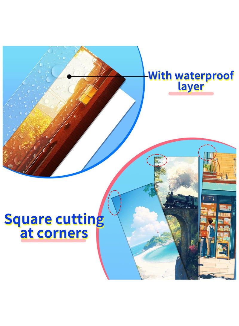 20 PCS Landscape Bulk Bookmarks for Kids Book Marks for Students Single Sided Cute Book Mark Themed Book Marks Set Set for Book Lovers Children Students Classroom Gift for Teacher - Image 3