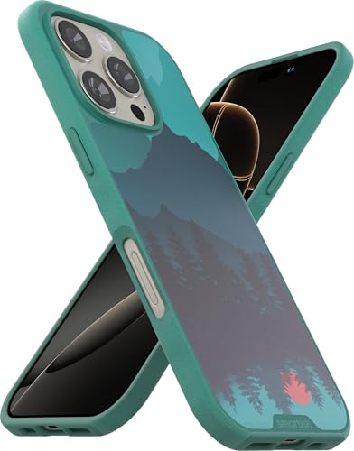Smartish iPhone 16 Pro Magnetic Case Gripmunk Compatible with MagSafe Lightweight Protective Slim Thin Grip Cover with Microfiber Lining for Apple iPhone 16 Pro Moving Mountains - Image 1