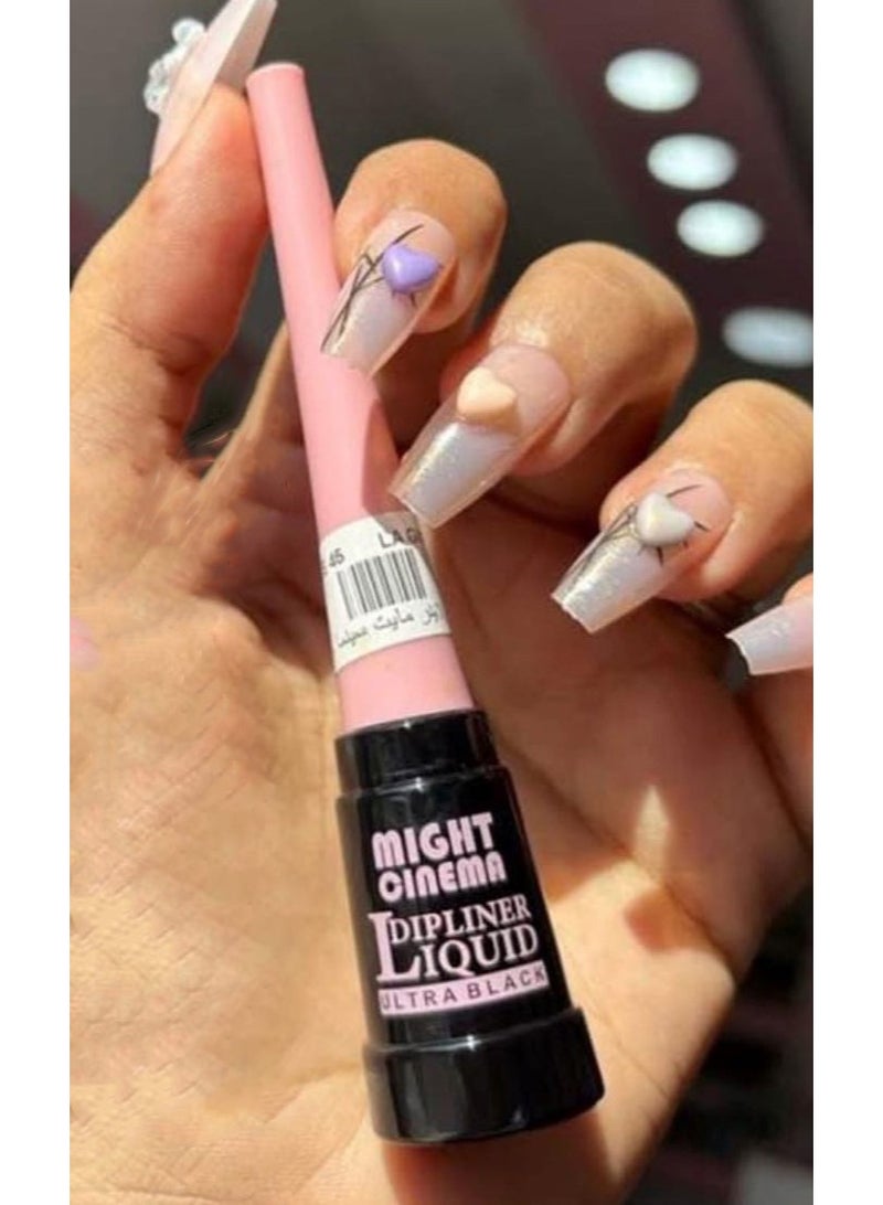 Might Cinema Dipliner Super Black Long-Lasting Semi-Matte Liquid - Image 4