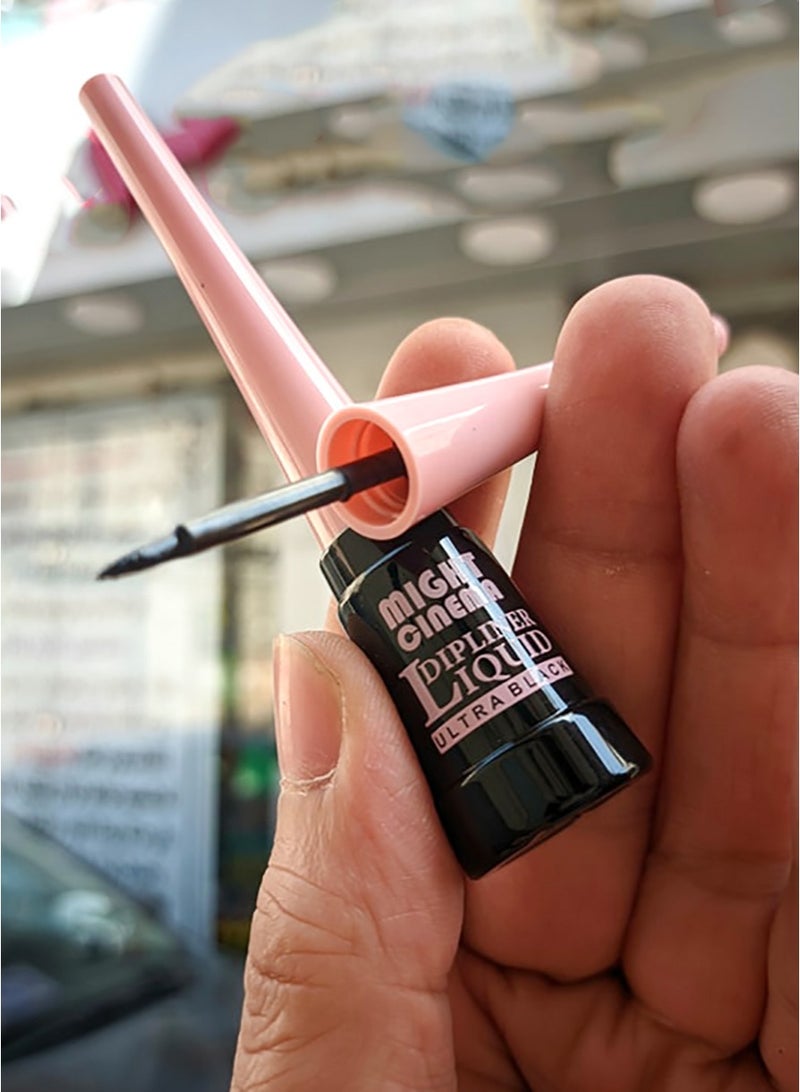 Might Cinema Dipliner Super Black Long-Lasting Semi-Matte Liquid - Image 3