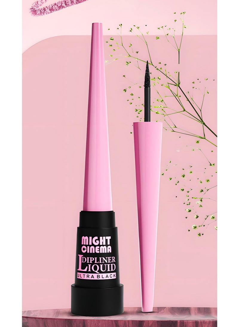 Might Cinema Dipliner Super Black Long-Lasting Semi-Matte Liquid - Image 2