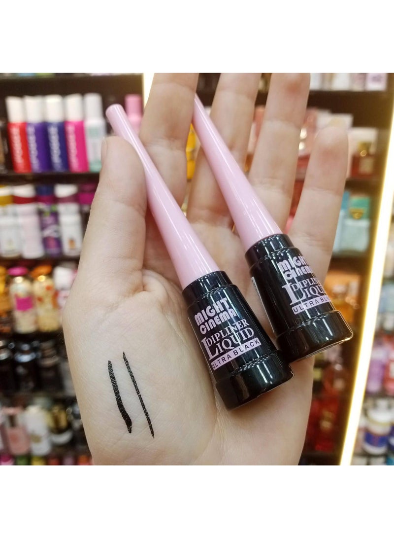 Might Cinema Dipliner Super Black Long-Lasting Semi-Matte Liquid - Image 5