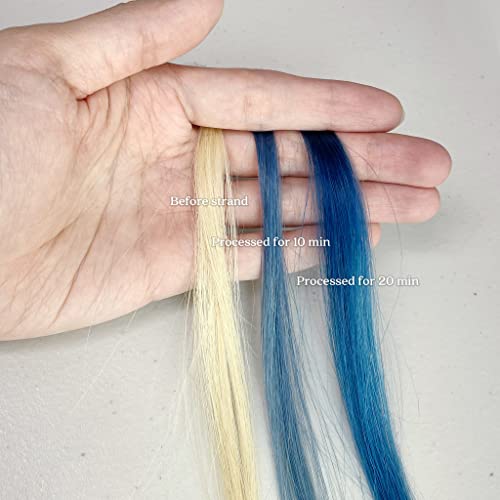 Pallure Color Pigment Refresher Mask, Semi Permanent Hair Color Depositing Conditioner, 8.5 Oz Smokey Blue - Image 5