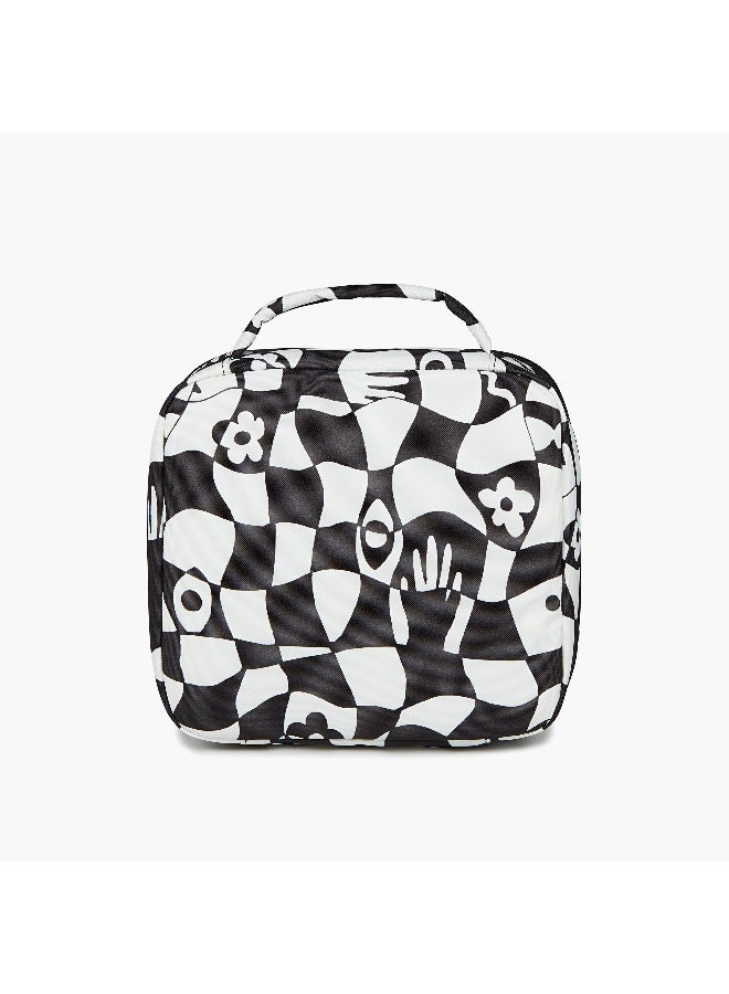 Jansport Black and White Printed Lunch Bag - Image 2