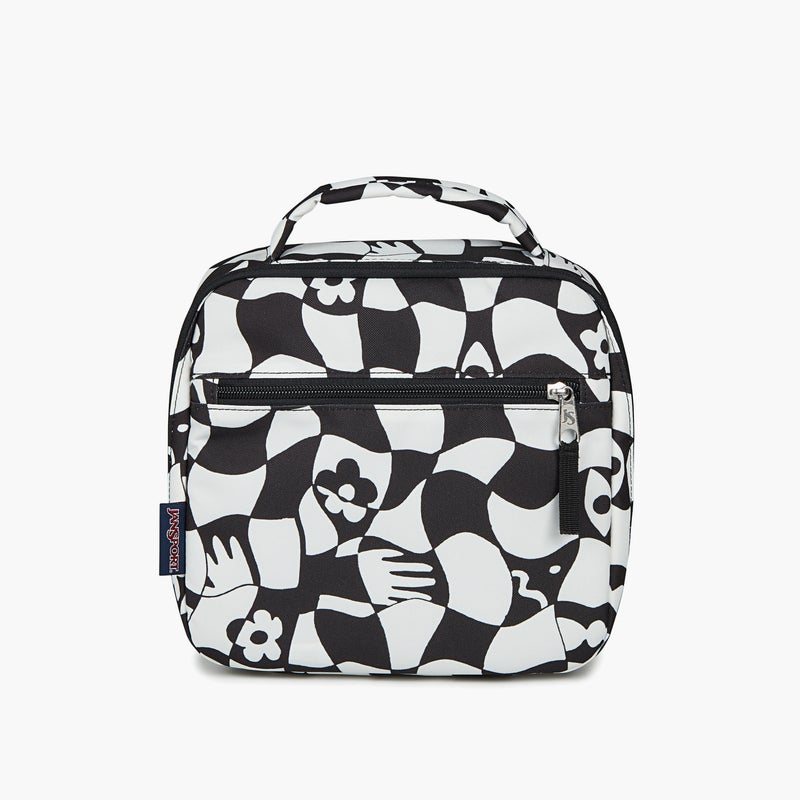 Jansport Black and White Printed Lunch Bag - Image 1