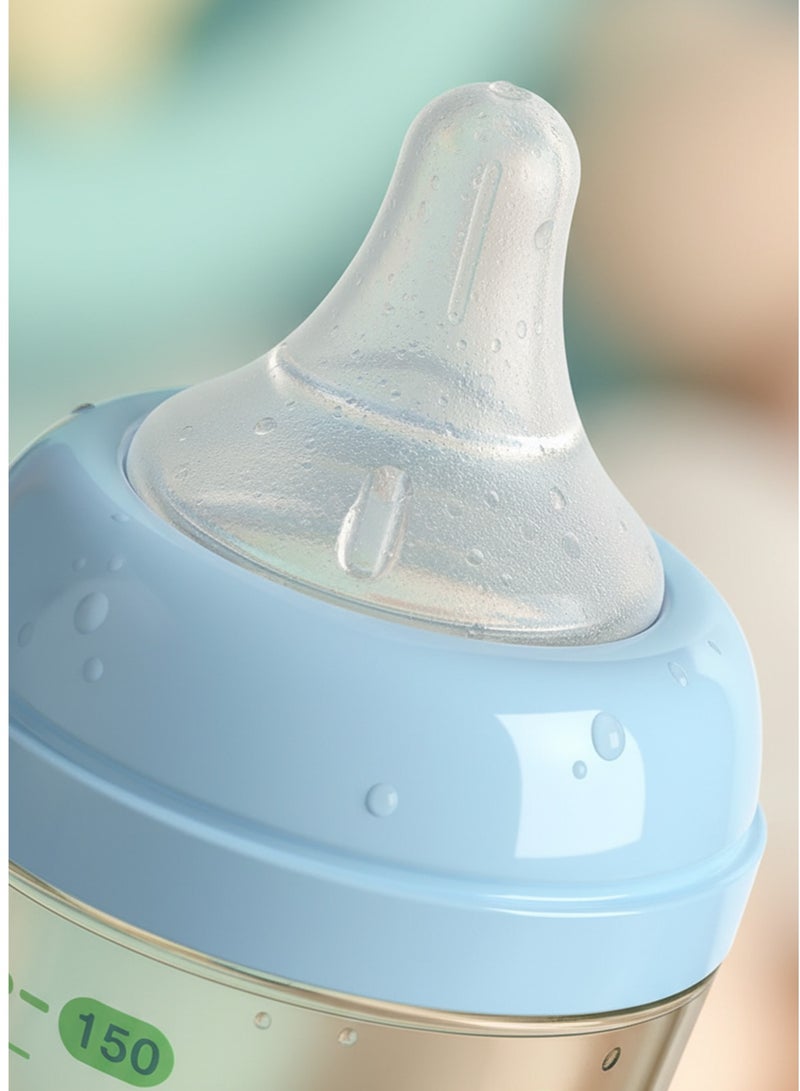 Dr.isla زجاجة رضاعة حديثي الولادة من دكتور إيسلا 150 مل PINK مضادة للطفو وخالية من مادة BPA - Image 4