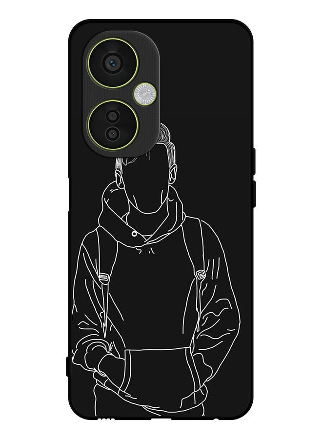 Covernex Protective Case Cover For OnePlus Nord CE 3 Lite Sketch Of Jacket Boy - Image 1