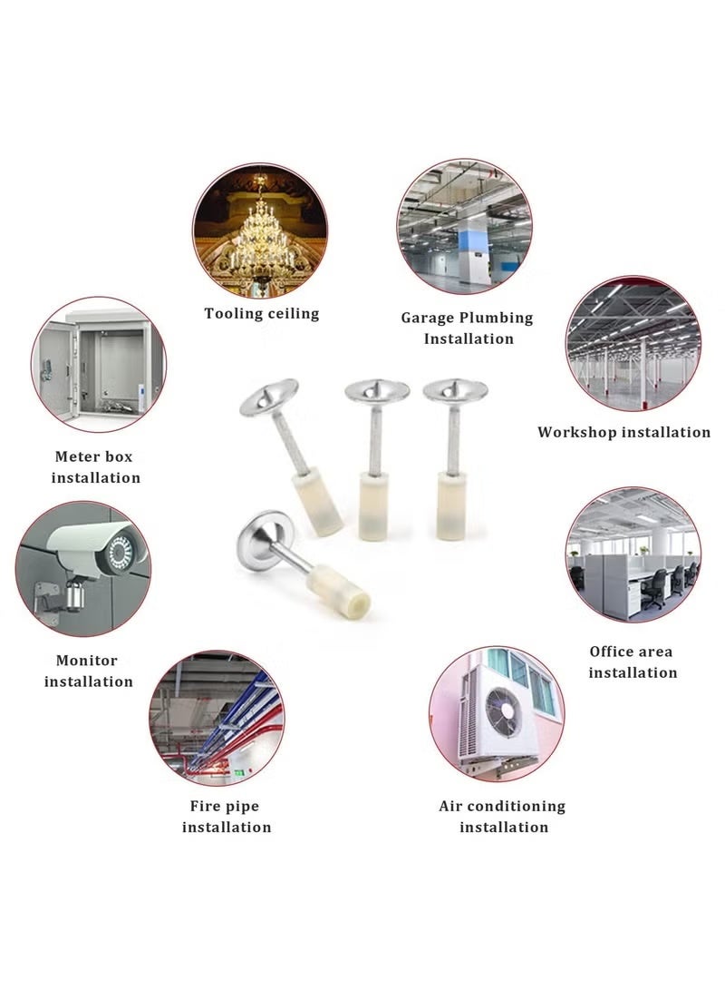 200PCS Steel Nail Gun for Concrete, 7.3 mm Mini Manual Steel Nail Gun Wall Fastening Rivet Tool Hand-Steel Nail Concrete Wall Fastening Cable Duct Fixing Device - Image 5
