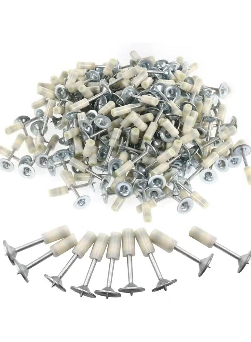 200PCS Steel Nail Gun for Concrete, 7.3 mm Mini Manual Steel Nail Gun Wall Fastening Rivet Tool Hand-Steel Nail Concrete Wall Fastening Cable Duct Fixing Device - Image 1