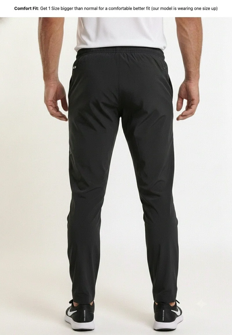 Prima Ace Men's Joggers Gym Addict Premium Black