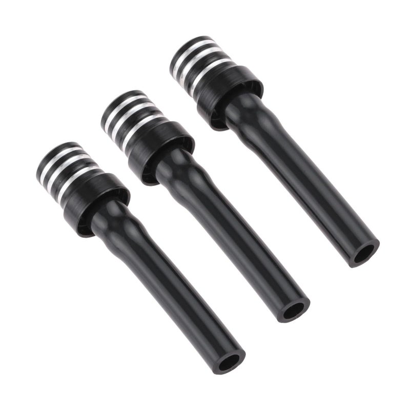3pcs Black Gas Fuel Cap Valve Vent Breather Hose Tube Universal