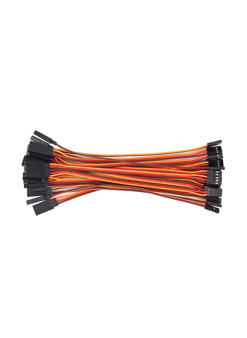 OliYin OliYin 20pcs 22awg 60 Cores Male to Female 5.90inch Lead Plug Servo Extension Wire Cable Line for RC Model Aircraft Stranded Futaba JR  - Image 2